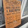 1891 antique original Labourers union poster Image 4