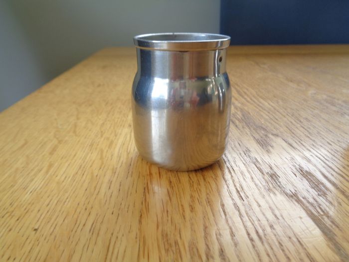 Stainless Steel Milk/Cream Containers x 2 for sale