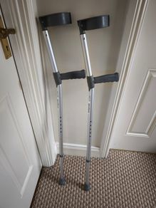 Crutches with Plastic Handle