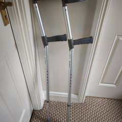 Crutches with Plastic Handle