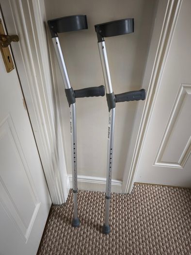 Crutches with Plastic Handle