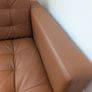 IKEA LANDSKRONA 3 Seater Chaise Sofa Tan Leather Look Image 8