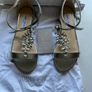 Jimmy  Choo crystal silver sandal size 4 /37 Image 4