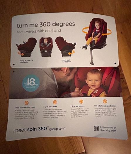 Joie Spin 360 Car Seat - Newborn +++