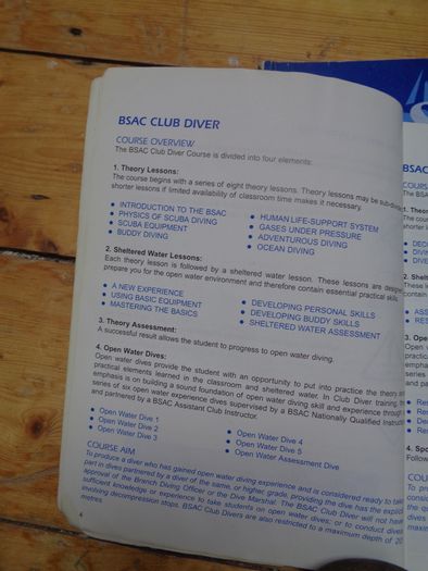 Club & Sports Diver Student Study Book for Sale