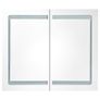 LED Bathroom Mirror Cabinet Shinning White 80x12x68 cm Image 4