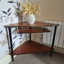 mid century corner table Image 5