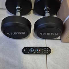 brand new 2x17.5kilo dumbbells