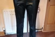 beautiful new savida black leatherette skinnys