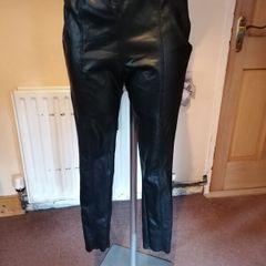 beautiful new savida black leatherette skinnys