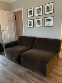 2m Couch (dark brown) - EZ living