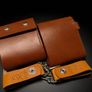 leather wallet with chain Image 3