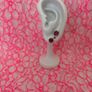 Earrings - Small Pink Crystal Image 2