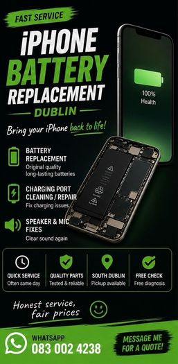 iPhone Battery Replacement for Dublin