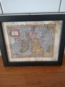 antique map 17th century ireland mercator
