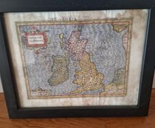 antique map 17th century ireland mercator