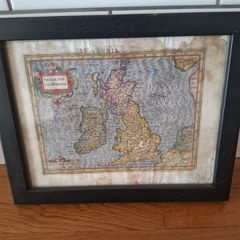 antique map 17th century ireland mercator