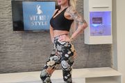 Leggins Women's Pants With colorful flowers