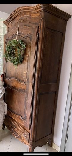 Antique French Bonnetiere Armoire