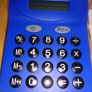 Large Blue Calculator for Sale Image 3