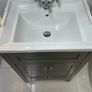 EX Display Appleby Matt Grey 600 Floor Standing unit, matching Plain mirror , basin , Mono mixer & Waste Image 3