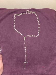 Italian made Crystal Rosary Beads