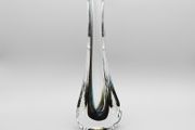 Vintage Sommerso Art Glass Bud Vase Murano Style 22 cm