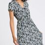 NEW Ladies Floral Print Tie Dress: Size 10 Image 2