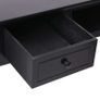 Writing Desk Black 110x45x76 cm Wood Image 6