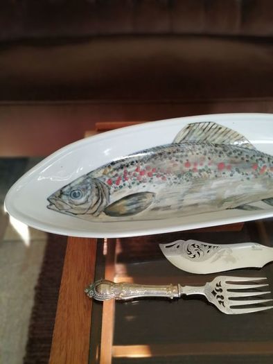 Highland Stoneware Scotland Salmon Dish