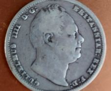 England  1834 William 4th Sixpence Coin Fine