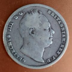 England  1834 William 4th Sixpence Coin Fine