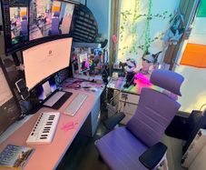 Herman Miller x Logitech G Embody Gaming Chair + Atlas Headrest (Amethyst)