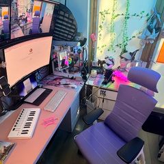 Herman Miller x Logitech G Embody Gaming Chair + Atlas Headrest (Amethyst)