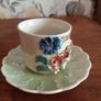 Victorian Remember Me Ceramic Tea cup and saucer. Image 4