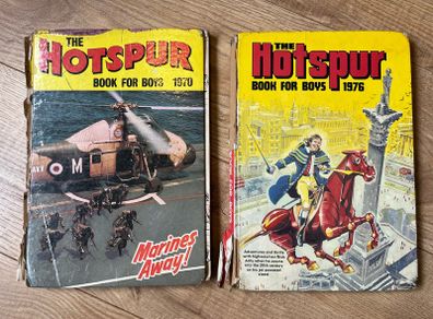 Hotspur Annuals 1970 & 1976 - Poor Condition
