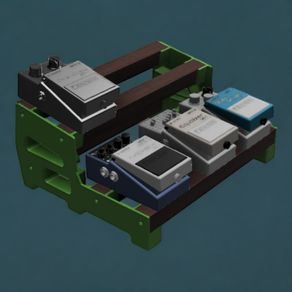 Guitar pedal board ends.