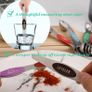 Magnetic Measuring Spoons Set of 8 Stainless Steel Stackable Double Sided Teaspoon Tablespoon for Dry Liquid Ingredients Fits in Spice Jars Colorful Nesting Set Leveler Kit for Cooking Baking Image 4