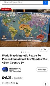 world map magnetic