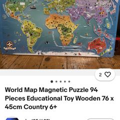 world map magnetic