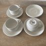 Steelite cups and saucers set of 3 plus two saucers Image 3