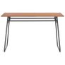 Dining Table Brown 120x60x73 cm Solid Plywood Steel Image 3