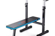 Adjustable Weight Bench with Dip Station Folding Heavy Duty Weight Lifting Bench Home Training Gym Multiuse Workout Bench