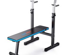 Adjustable Weight Bench with Dip Station Folding Heavy Duty Weight Lifting Bench Home Training Gym Multiuse Workout Bench