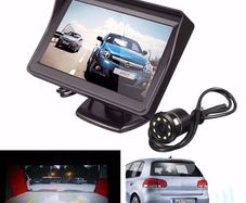 4.3 Inch LCD Monitor Car Rear View System Reverse Night Vision Backup Camera Kit