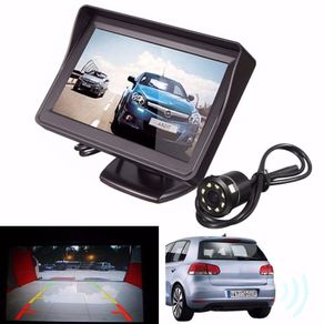 4.3 Inch LCD Monitor Car Rear View System Reverse Night Vision Backup Camera Kit