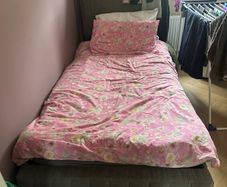 Single Ottoman Bed - Grey