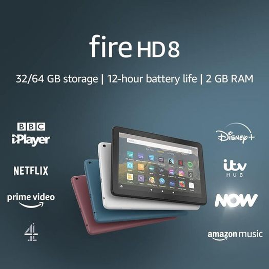 Amazon Fire HD 8 Tablet, Kids Case & Philips Headphones
