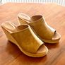 New Limited Edition M & S Suede Wedges Image 4