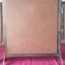 Antique Art Deco 26 Inches Tall Solid Brass Fireplace Screen With Framed Antique Print And Mirror Image 10